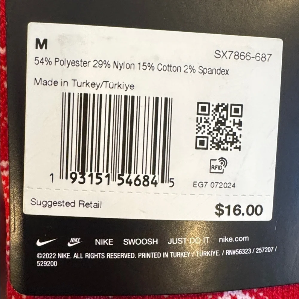 Brand new! Nike Elite Red and Gold Basketball Socks, sz 5-7y